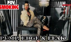 HUMAN ASHTRAY - Luxury Russian Smoking Fetish - SPH Ruin - Leopard Fur POV