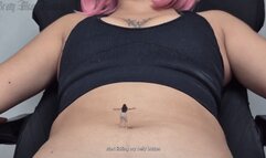 Sexy Giantess Belly button domination for her friend and shrink her to dust
