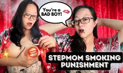 Smoking Asian MILF Domme JOI: Punishing Stepson for Stealing Cigarettes + Blow Smoke in Face