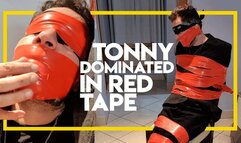 Tonny Tape dominated by an intruder (1080p) Gay Bondage - Gay Domination - Tape Bondage - Handgag - Suit and tie - Bandana - BDSM