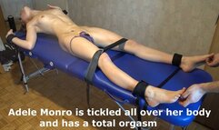 Adele Monro is tickled all over body and has a total orgasm