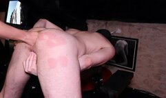 Fisting with spanking marks