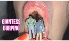 Giantess burping