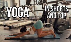 Yoga in Tight Shorts and Top 4K