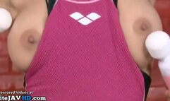 Japanese kinky busty teen amazing bondage sex