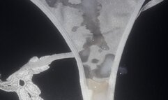 Cumshot on my Unaware Wife's Underwear #01