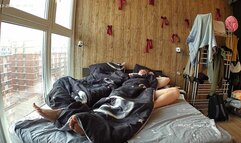 special candid REM sleeping perfect bare feet closeup selections Bedroom camera at Slammy & Agrat reallifecam apartment at Voyeur House TV 13.03.2026 from 07 h 16 min to 13 h 09 min