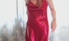 Giantess Lily Kink toy car crush of a 67 Chevelle SS in big mega red heels and stomping the bits in a box Full Body view