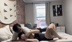 Overly eager rookie FBI agent gets her mouth stuffed. Maledom Mixed Wrestling