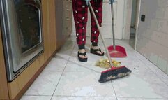 Over scattered groceries in the kitchen WMV