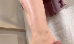 A Birkenstock Mayari Sandal Shoejob and Foodcrush Dream - Tramplegirl Leila in Birkenstock Sandals crushes some food on her slaves cock - Inshoe Cock Trampling, Giantess and POV views - Giantess and slavecam only - 4k