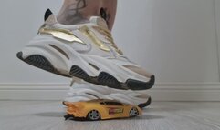 Sneaker Crush – Watch My Feet Destroy This Little Car