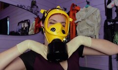 Try on my new gasmask (small4phone)