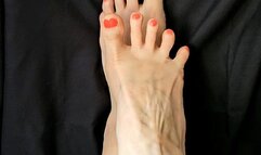[Foot Fetish] Bare Feet Rubbing Close Up Foot Play