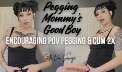 Pegging Mommy's Good Boy So Deep, He Cums Twice