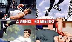 Ultimate Face Stomping Mega Compilation – 63 Minutes of Sneaker & Heel Impact