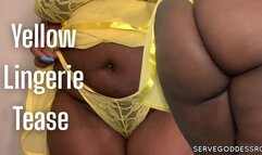 Yellow Lingerie Tease - Royal Ro findom goddess hd mp4 1080p