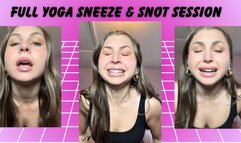 Snot-Drenched Sneeze Yoga - Goddess' Full 10 Minute Session