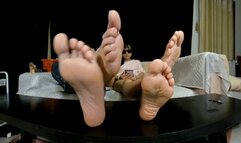 Asian couple stinky feet and shoes 360VR