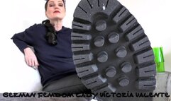 Lick my boot street soles with your tongue! Lady Victoria Valente