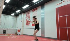 Sexy muscles and contours and dashing badminton playe II #CH031