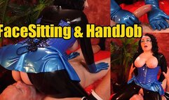 Brunette Latex Goddess in Rubber Gloves – Slow Cock Tease & Handjob, Fetish Aesthetic Worship, Then Full-Weight Facesitting & Smothering (4K)