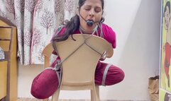 Indian Wife in a Extreme Bondage Game – She Didn’t Expect This