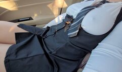 Picked Up Sexy Schoolgirl 18+ with Big Tits and Hard Nipples See Through Shirt