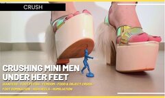 Giantess Louise Marcada: Crushing Mini Men Under Her Feet (720 EN SUB) - Giantess - Foot Fetish - Femdom - Food & Object Crush - Foot Domination - High Heels - Humiliation