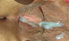 Jamdown26 - Dad0603 - White SSBBW wife cleaning the house naked and showing off her big fat ass close up while peeing and GETS HER PLUSH BIG pussy RAILED and creampied BY husband black cock - Big Thighs Spread Wide Open