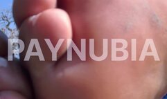 Casual Outdoor Barefoot POV – Giantess Foot Play in the Grass (No Sound)