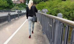 I lose a new Louboutin High Heel in the river HD mp4 1920x1080