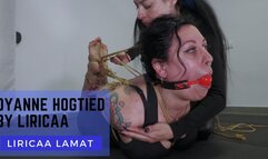 Dyanne gets hogtied by Liricaa