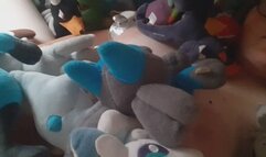 BBW Masturbates in 226 Pokemon Plushies