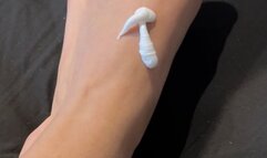 Moisturise my feet with me - size 7 female soles and white tips