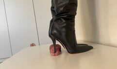 Lady Latisha - Liu Jo Stiletto Boots - Cock Trampling Bootjob