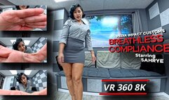 Breathless Compliance - Sahrye - HOM - Breath Play - Femdom - VR360 - 8K