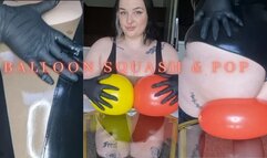 BBW Latex Balloon Blowing, Squishing and Popping (Looner)