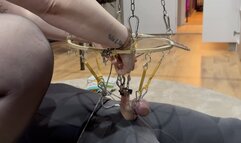 cbt with toy to punish the dick and have fun with this worm