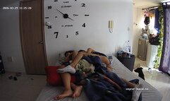special candid sleeping perfect bare feet closeup Bedroom camera at Jara & Valen reallifecam apartment at Voyeur House TV 29.03.2026 from 10 h 57 min to 13 h 15 min