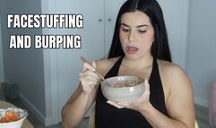 Facestuffing and burping - OnlyVanessa