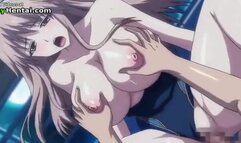 Lovely horny teen with large tits gets fucked