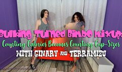 Bulking Turned Bimbo Mixup: Counting Calories Becomes Counting Cup-Sizes - Ginary & TerraMizu - WMV 720 HD