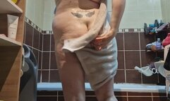 I took a Shower before going to bed