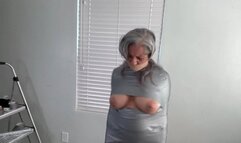 Mummified and Thoroughly Gagged in the Empty House, Pt 2 -avi