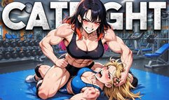Wrestling Catfight Destruction - Rika Destroys Her Opponent & Claws Her Hair | Female Fight Animation