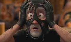 Size Difference Combat: 175cm Girl vs 90cm Thief (3D CGI)