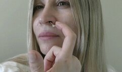 Pick your boogers out, put them back deep in your nose and then pick them out again MP4 FULL HD 1080p