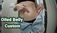Oiled Belly Massage & Belly Button Play