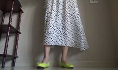 tease while squatting